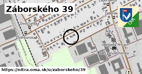 Záborského 39, Nitra