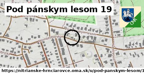 Pod pánskym lesom 19, Nitrianske Hrnčiarovce