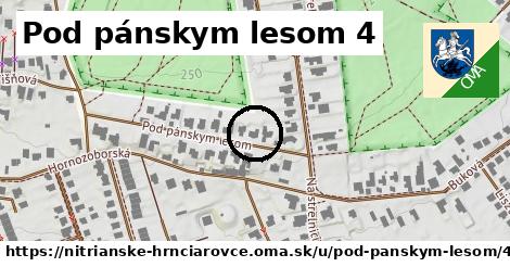 Pod pánskym lesom 4, Nitrianske Hrnčiarovce