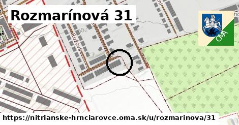 Rozmarínová 31, Nitrianske Hrnčiarovce