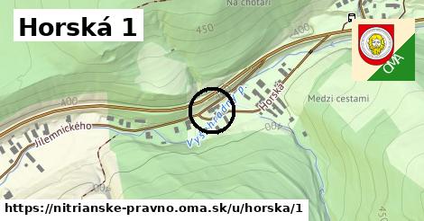 Horská 1, Nitrianske Pravno