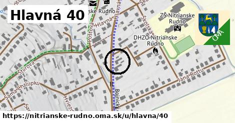 Hlavná 40, Nitrianske Rudno