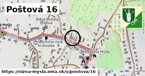 Poštová 16, Nižná Myšľa