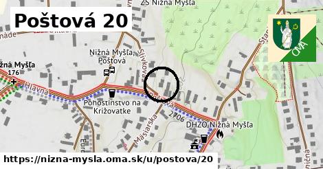 Poštová 20, Nižná Myšľa