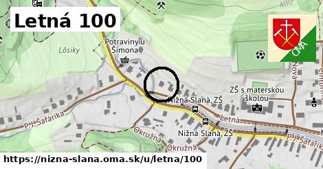 Letná 100, Nižná Slaná