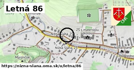 Letná 86, Nižná Slaná