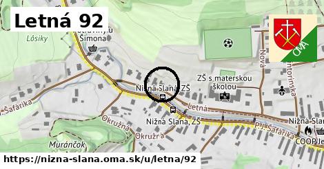 Letná 92, Nižná Slaná