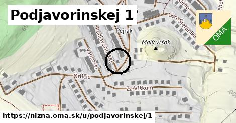 Podjavorinskej 1, Nižná