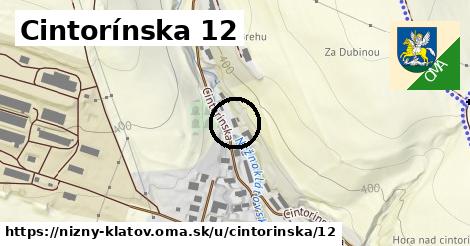 Cintorínska 12, Nižný Klátov