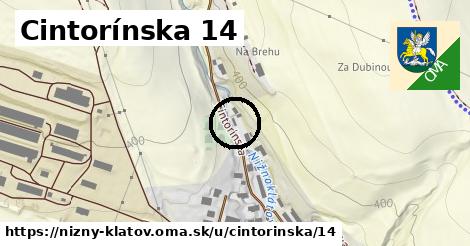 Cintorínska 14, Nižný Klátov