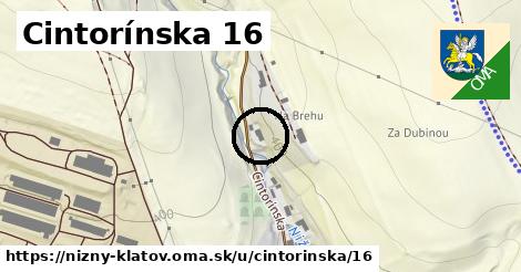 Cintorínska 16, Nižný Klátov