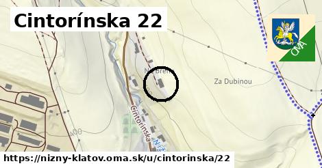 Cintorínska 22, Nižný Klátov