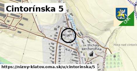 Cintorínska 5, Nižný Klátov