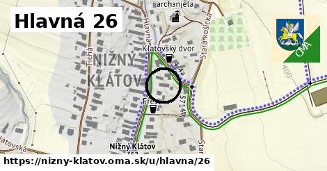 Hlavná 26, Nižný Klátov