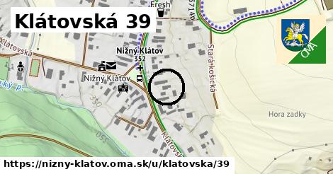 Klátovská 39, Nižný Klátov
