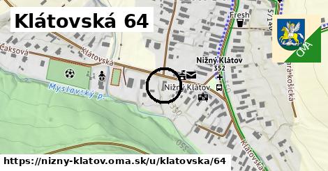 Klátovská 64, Nižný Klátov