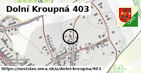 Dolní Kroupná 403, Nosislav