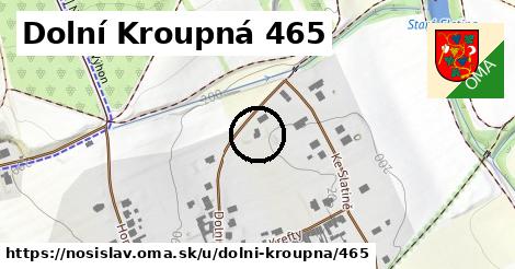 Dolní Kroupná 465, Nosislav