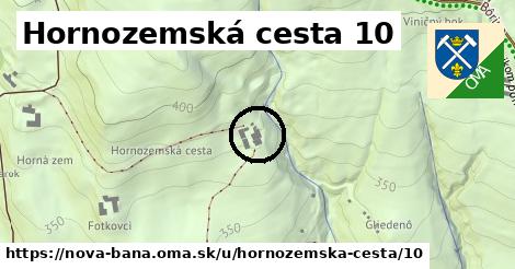 Hornozemská cesta 10, Nová Baňa