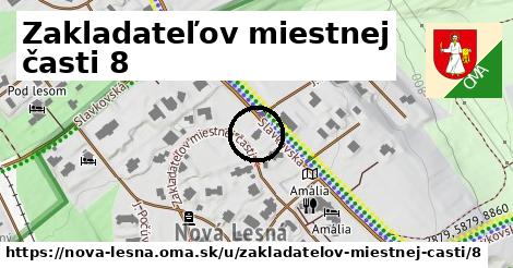 Zakladateľov miestnej časti 8, Nová Lesná