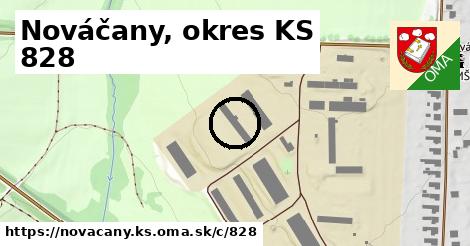 Nováčany, okres KS <span class="supisne">828</span>