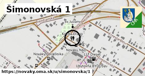 Šimonovská 1, Nováky