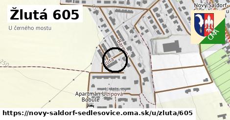 Žlutá 605, Nový Šaldorf-Sedlešovice