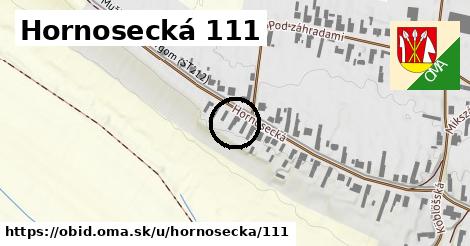 Hornosecká 111, Obid