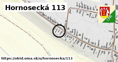 Hornosecká 113, Obid