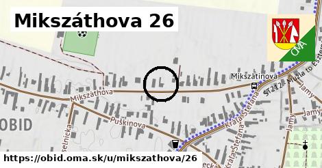 Mikszáthova 26, Obid