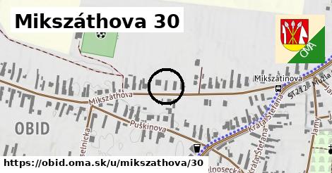 Mikszáthova 30, Obid