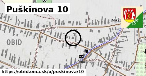 Puškinova 10, Obid