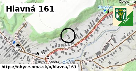 Hlavná 161, Obyce