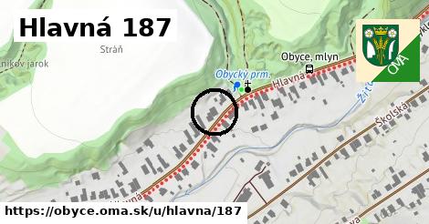 Hlavná 187, Obyce