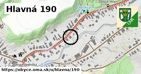 Hlavná 190, Obyce