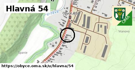 Hlavná 54, Obyce
