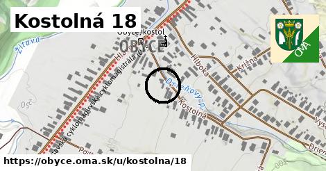 Kostolná 18, Obyce