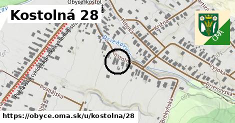 Kostolná 28, Obyce