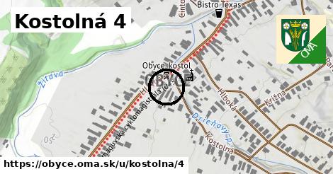 Kostolná 4, Obyce