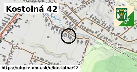 Kostolná 42, Obyce