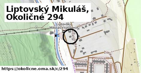 Liptovský Mikuláš, Okoličné <span class="supisne">294</span>