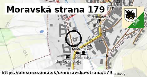 Moravská strana 179, Olešnice