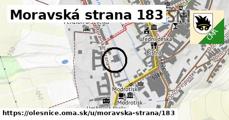 Moravská strana 183, Olešnice