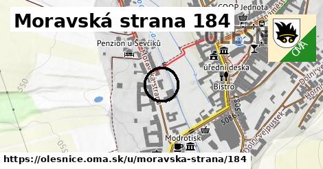 Moravská strana 184, Olešnice