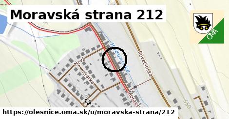 Moravská strana 212, Olešnice