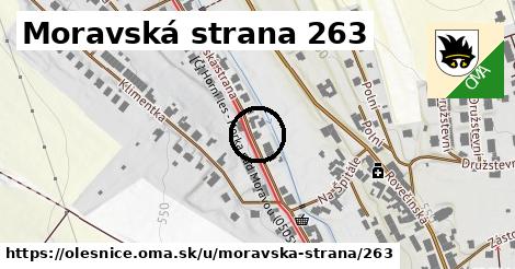 Moravská strana 263, Olešnice