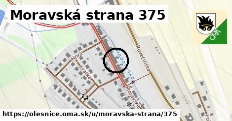 Moravská strana 375, Olešnice