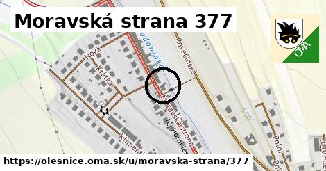 Moravská strana 377, Olešnice