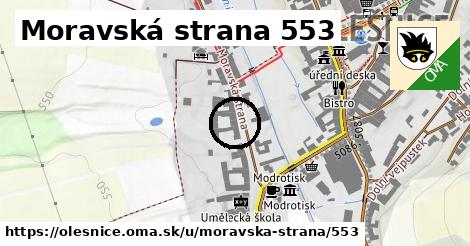 Moravská strana 553, Olešnice