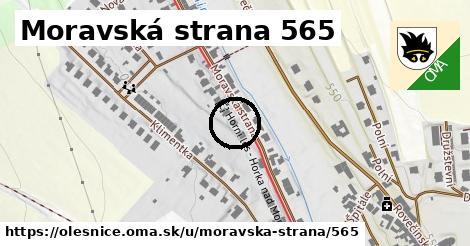 Moravská strana 565, Olešnice